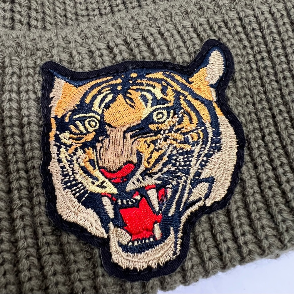 Polo Ralph Lauren Tiger Patch Naval Tailors Knit Beanie Hat - Picture 12 of 13